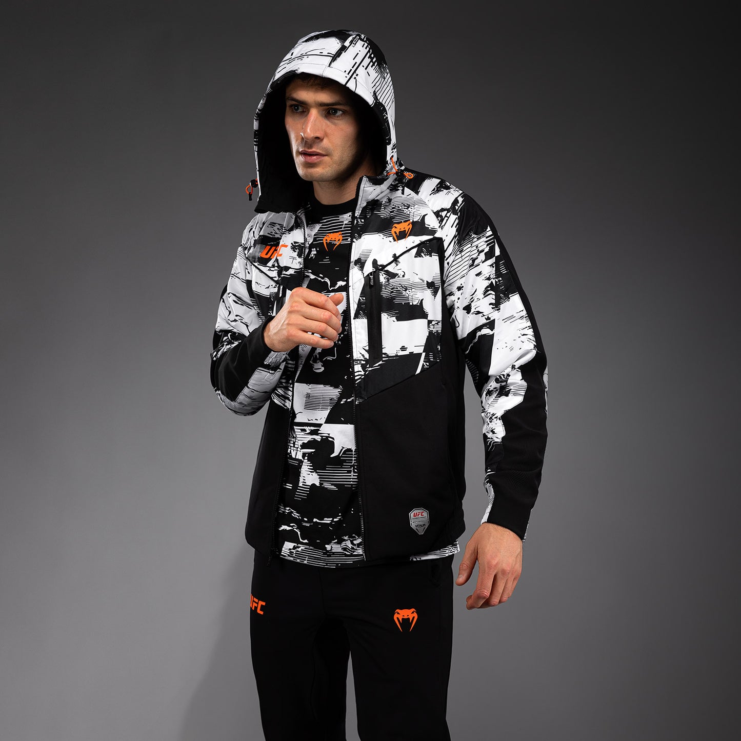 UFC Zenith by Venum Authentic Fight Week Felpa con zip Uomo - Bianco