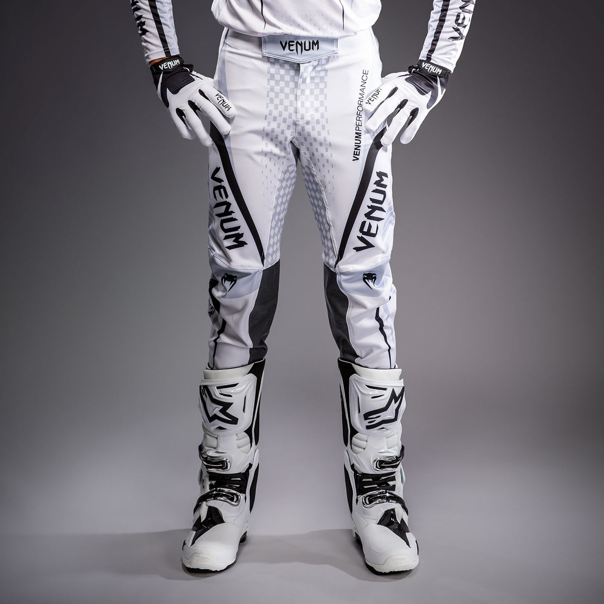 Venum MX Challenger Pantaloni da Motorsports - Bianco