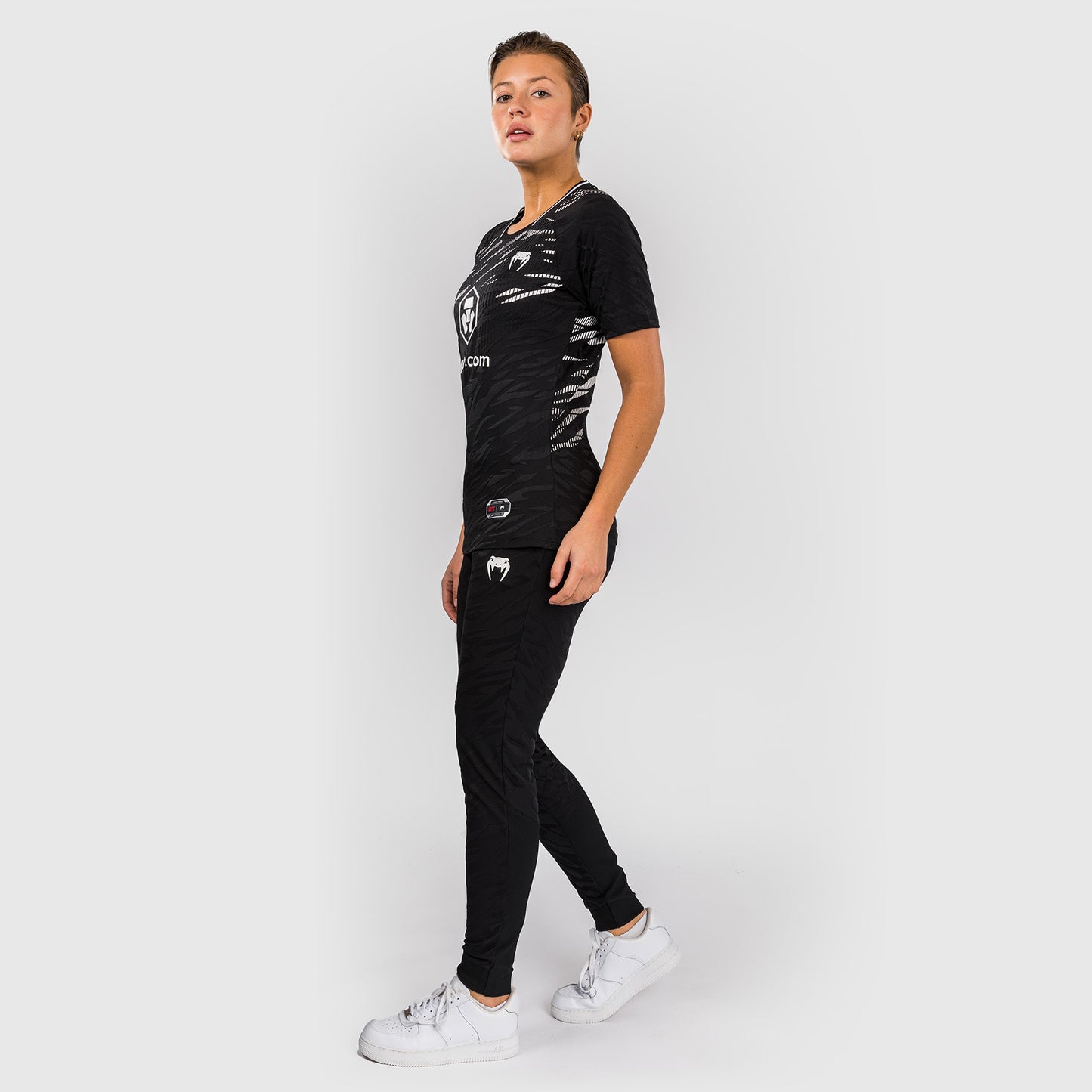 UFC Fusion by Venum Personalizzati Authentic Fight Night Maglietta da Gara per Donna - Nero