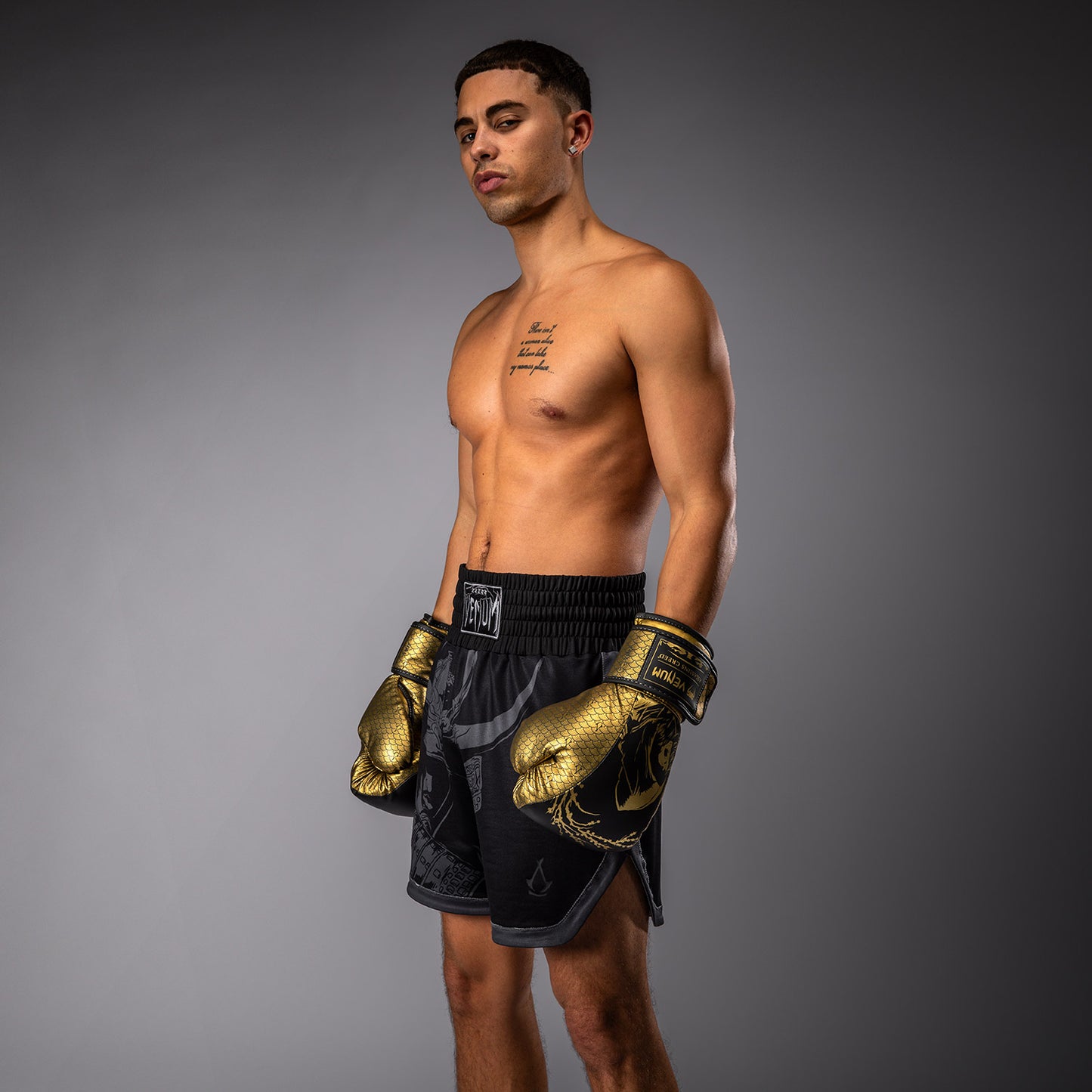Venum x Assassin’s Creed Shadows Pantaloncini da boxe da uomo - Nero
