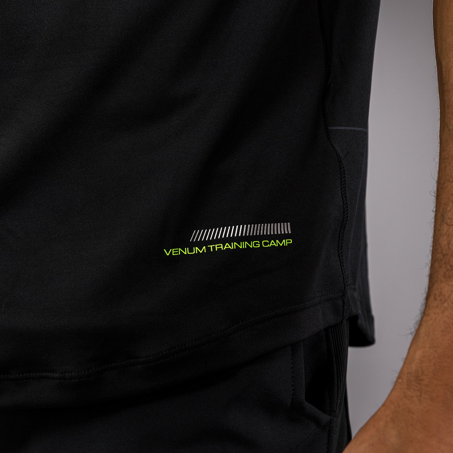 Venum Training Camp 4.0 Maglietta Dry-Tech Uomo - Nero/Neon Green