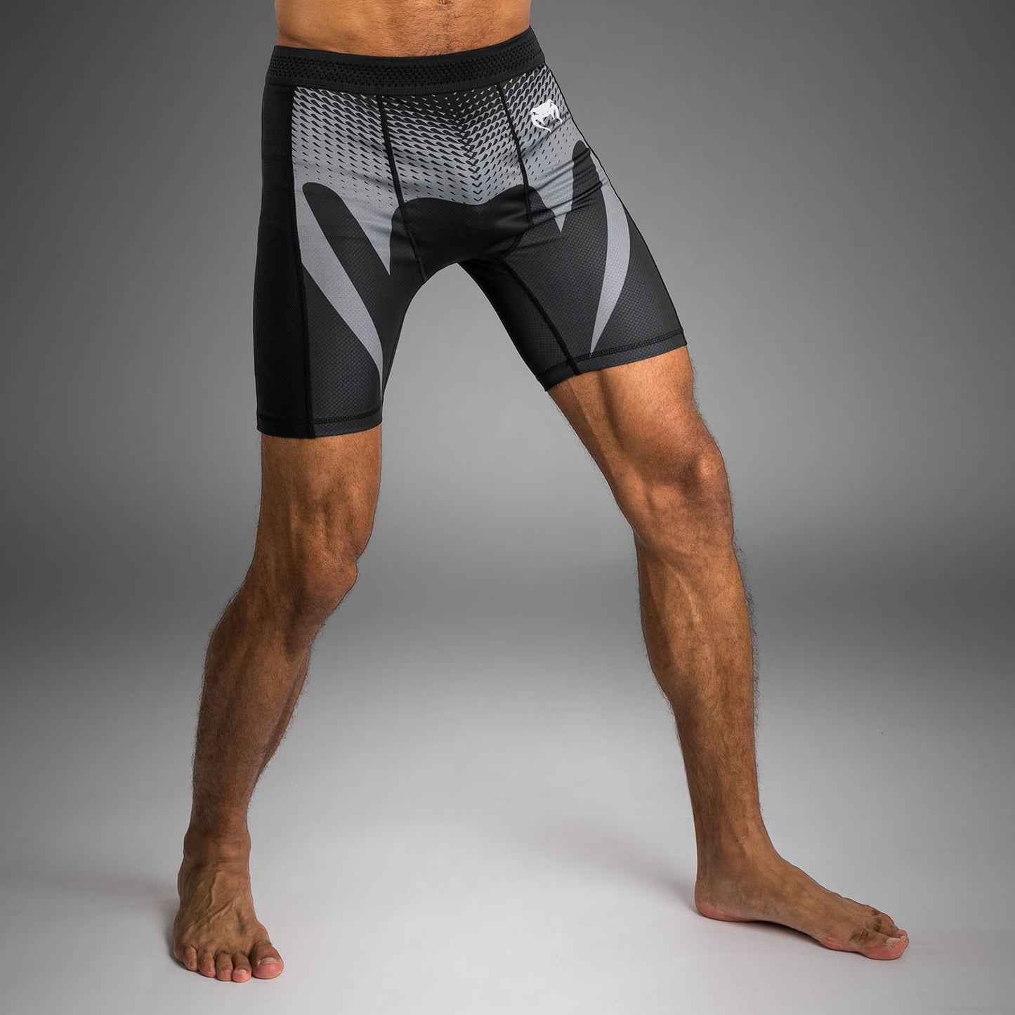 Venum No Gi Vale Tudo Pantaloncini - Nero/Grigio Argento