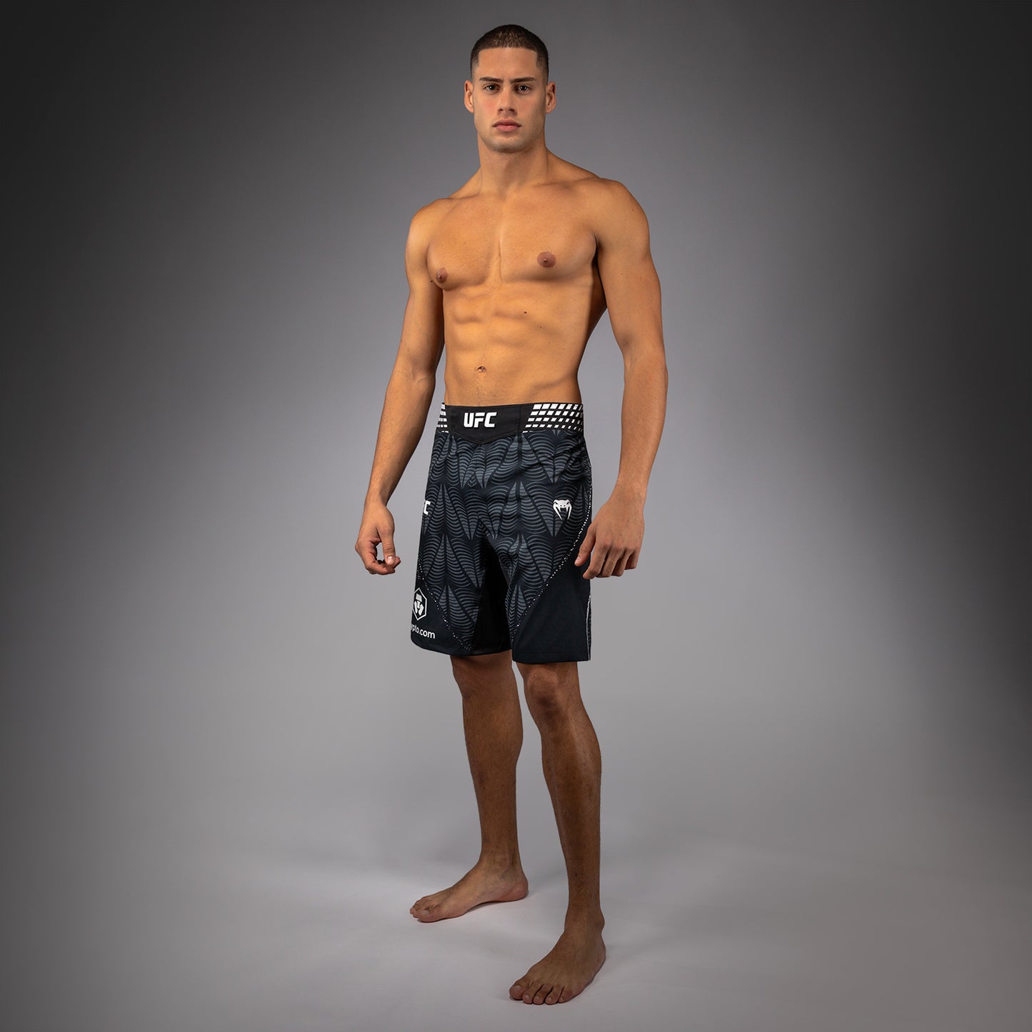 UFC Zenith by Venum Authentic Fight Night Pantaloncini da combattimento Fit lungo Uomo Personalizzato - Nero