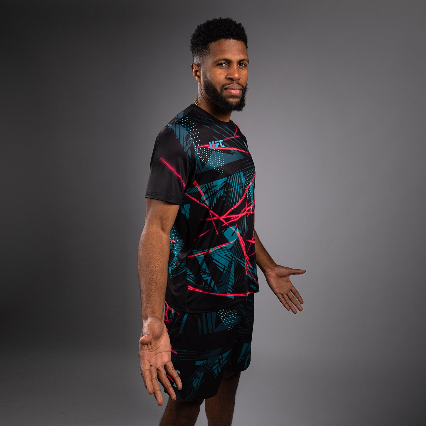 UFC Fusion By Venum Miami Edition Fight Week Maglietta Dry-Tech da uomo - Nero