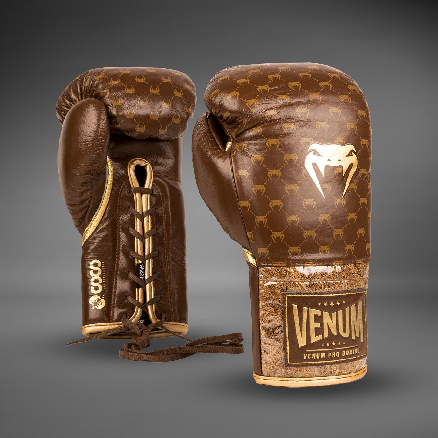 Guantoni da boxe Venum Coco Monogram Pro - Marrone grizzly