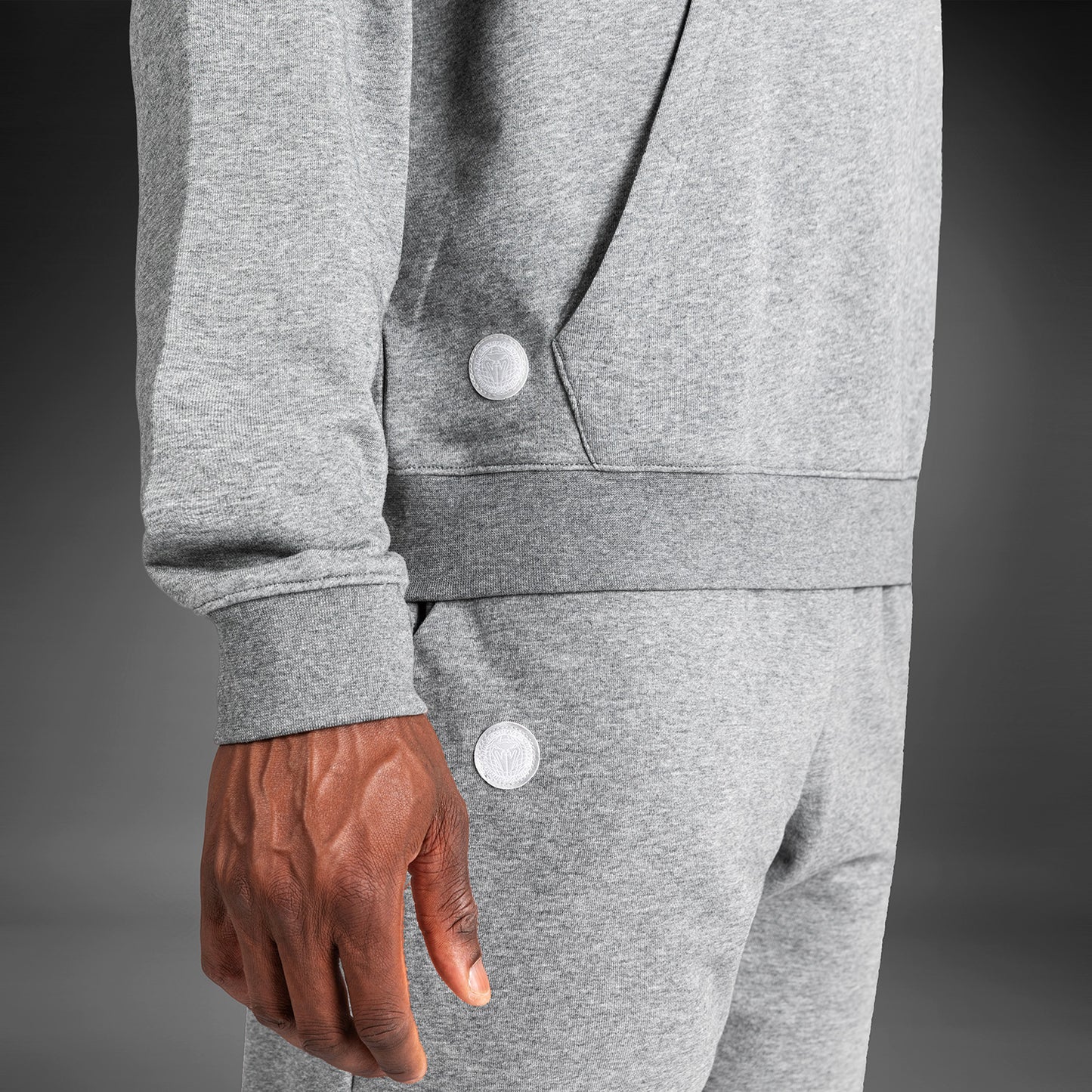 Venum Vortex XL Lite Felpa Con Cappuccio da Uomo - Grigio Chiaro Melange