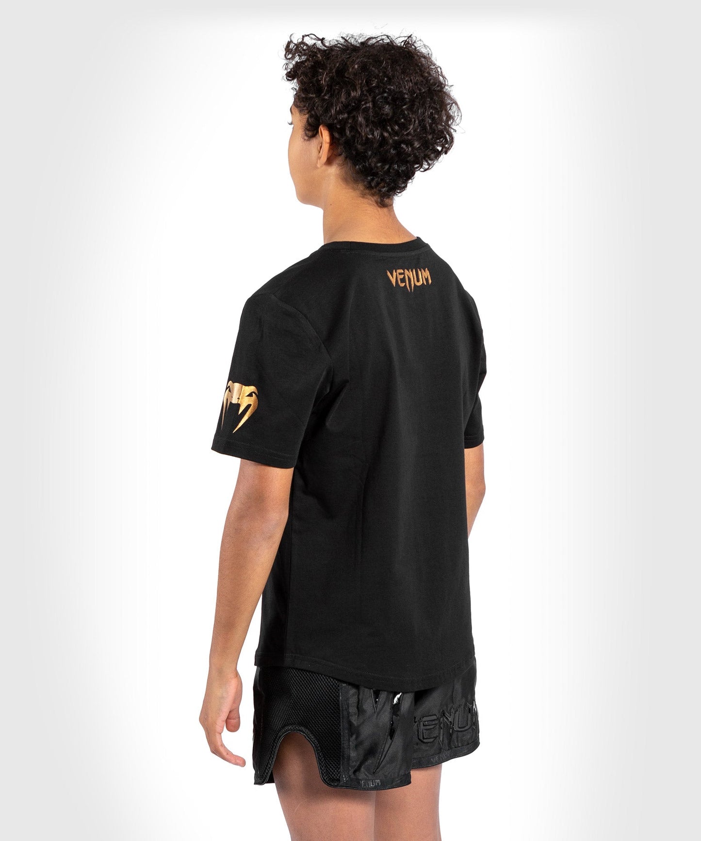 T-shirt Venum Dragon's Flight bambino - Nera/Bronzo