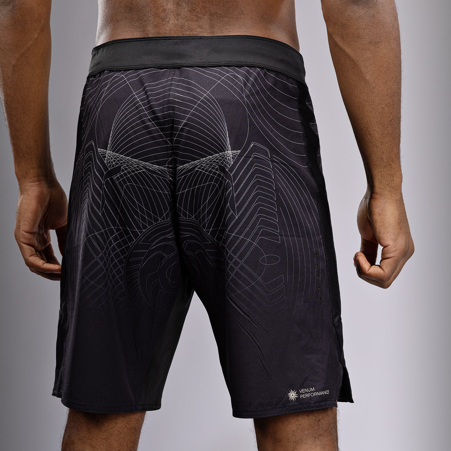 Venum G-Fit Air Pantaloncini da Combattimento - Nero Profondo/Sabbia Del Deserto