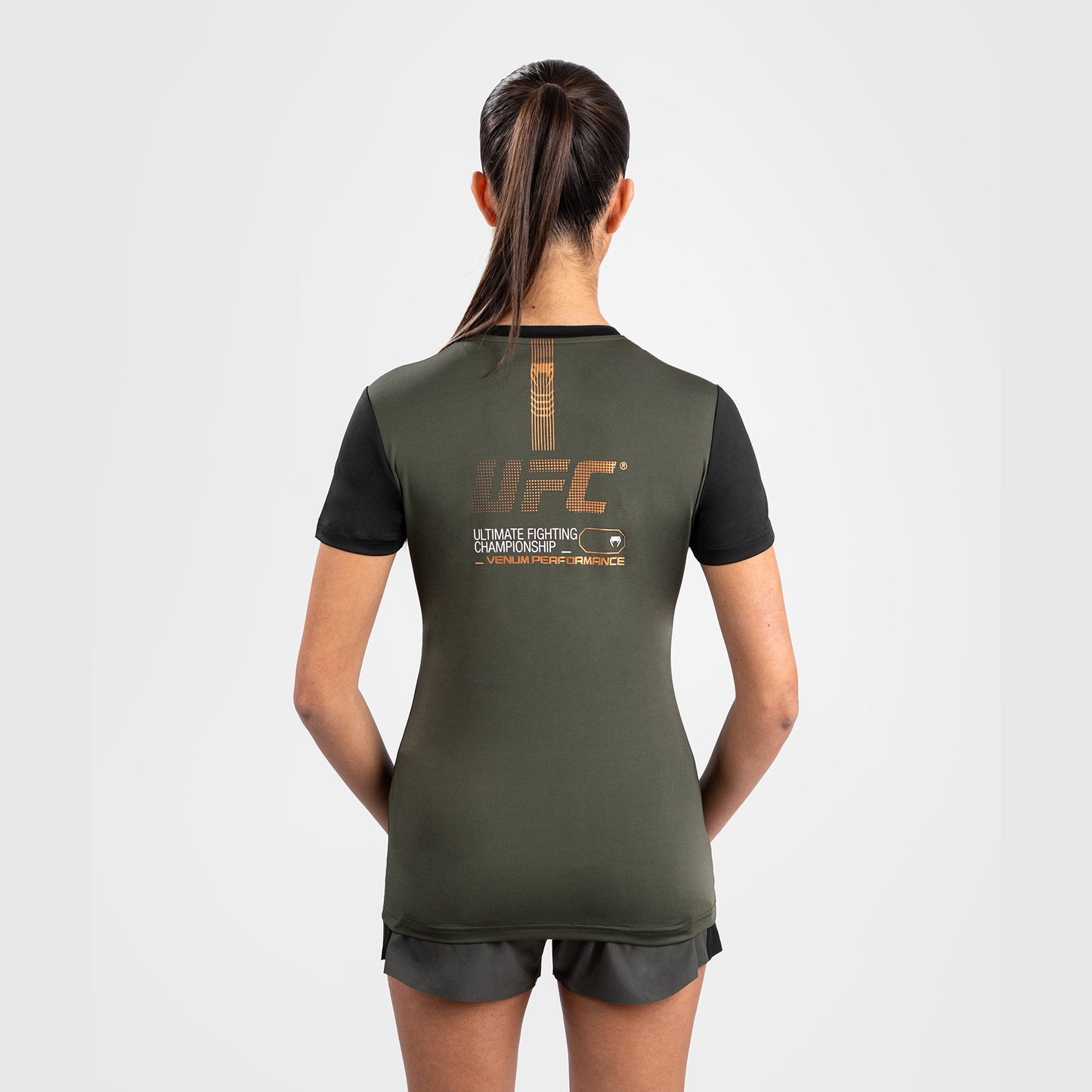 UFC Adrenaline by Venum Fight Week Maglietta Dry-Tech da Donna - Khaki/Bronzo