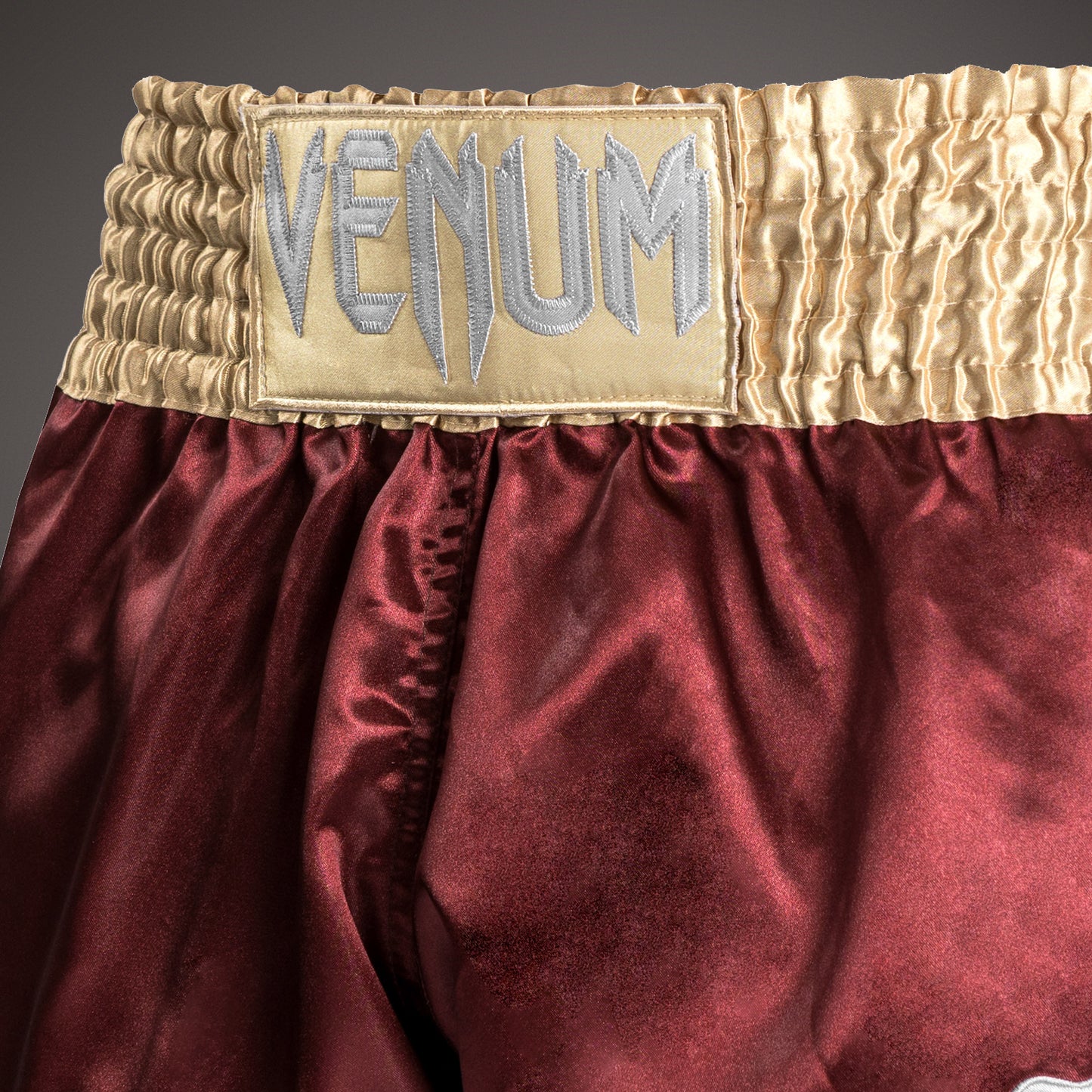 Venum Classic Pantaloncini da Muay Thai - Borgogna/Oro/Bianco