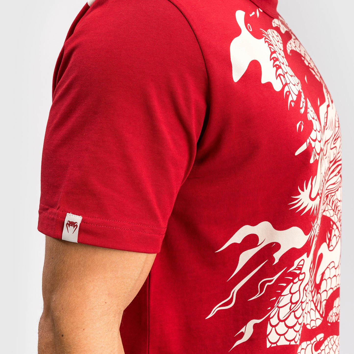 Venum Dragon’s Flight Maglietta da uomo - Rosso Ciliegia/Bianco Crema