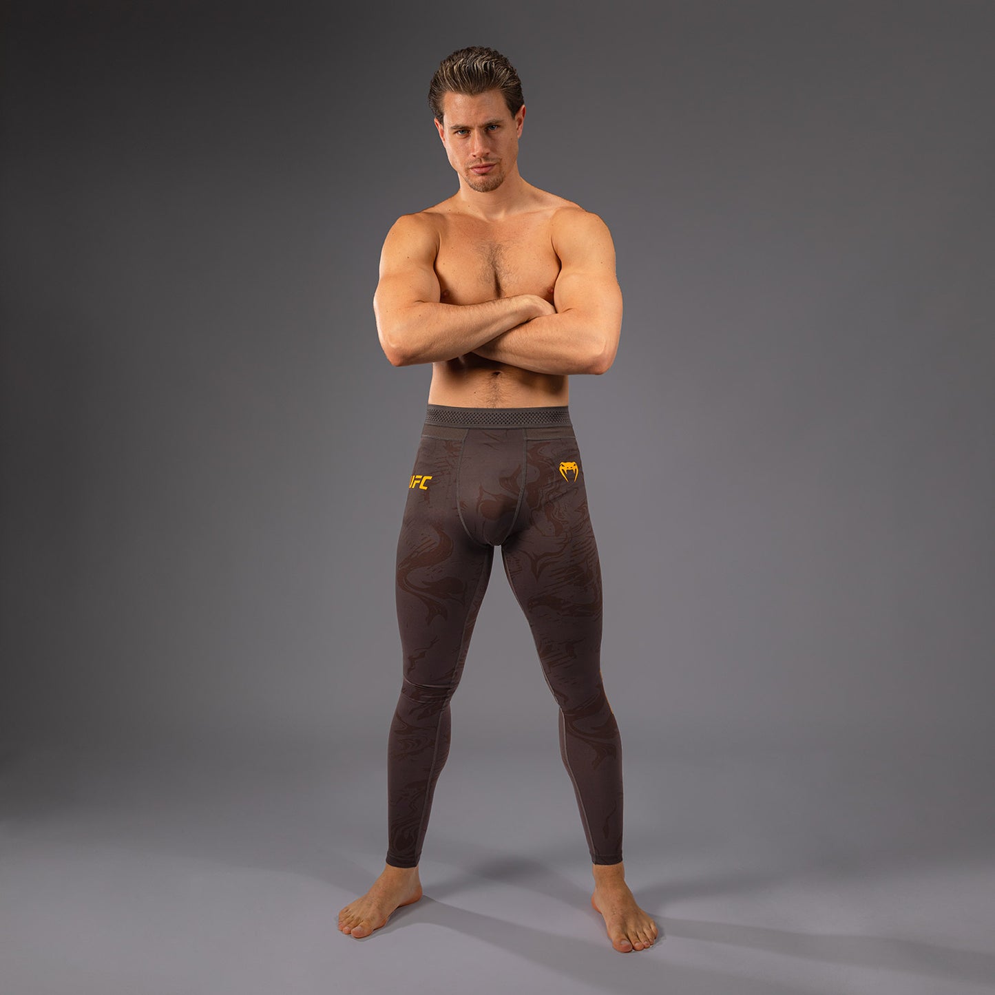 UFC Fusion by Venum Fight Week Pantaloni a compressione - Marrone terra