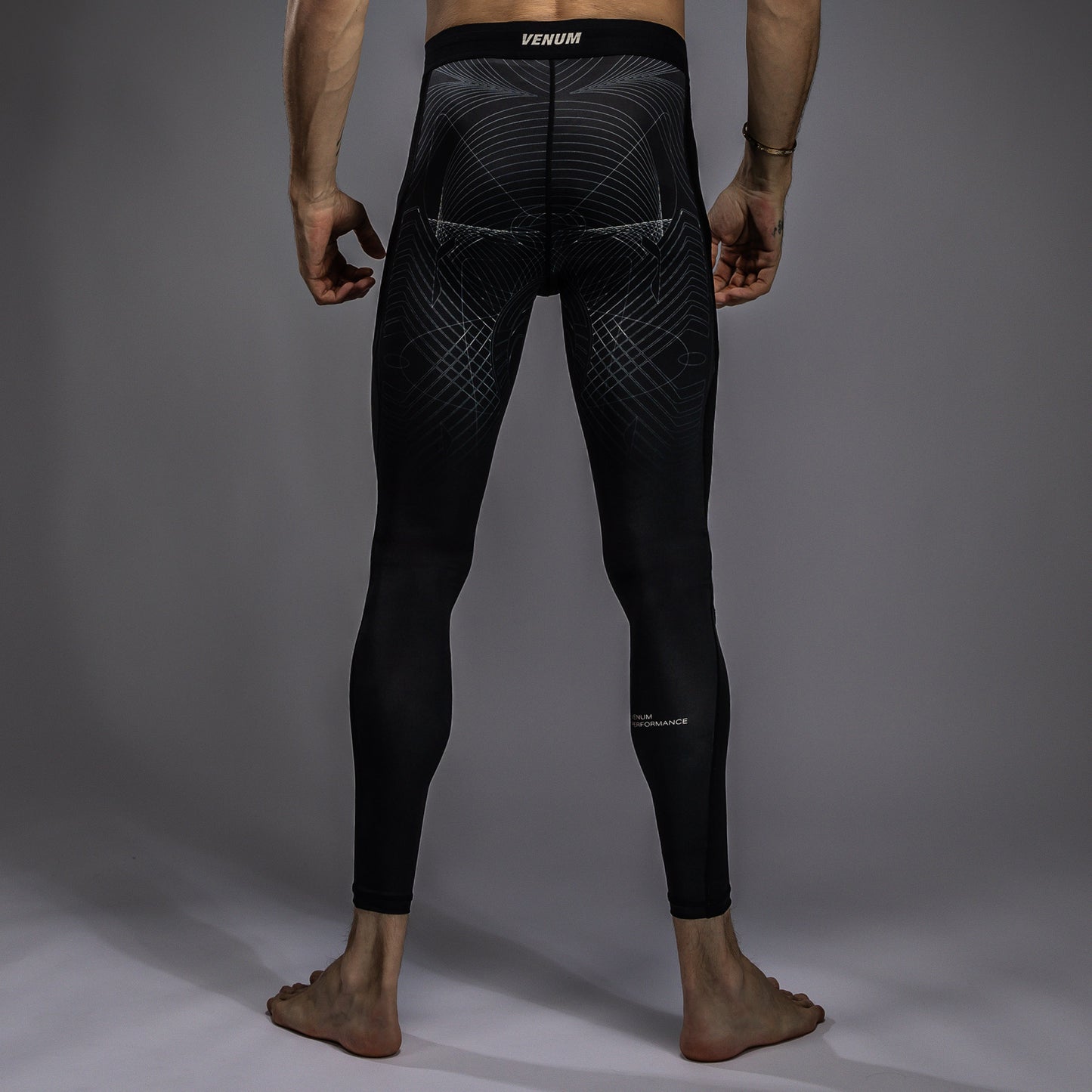 Venum G-Fit Air Pantaloni a compressione - Nero Profondo/Sabbia Del Deserto