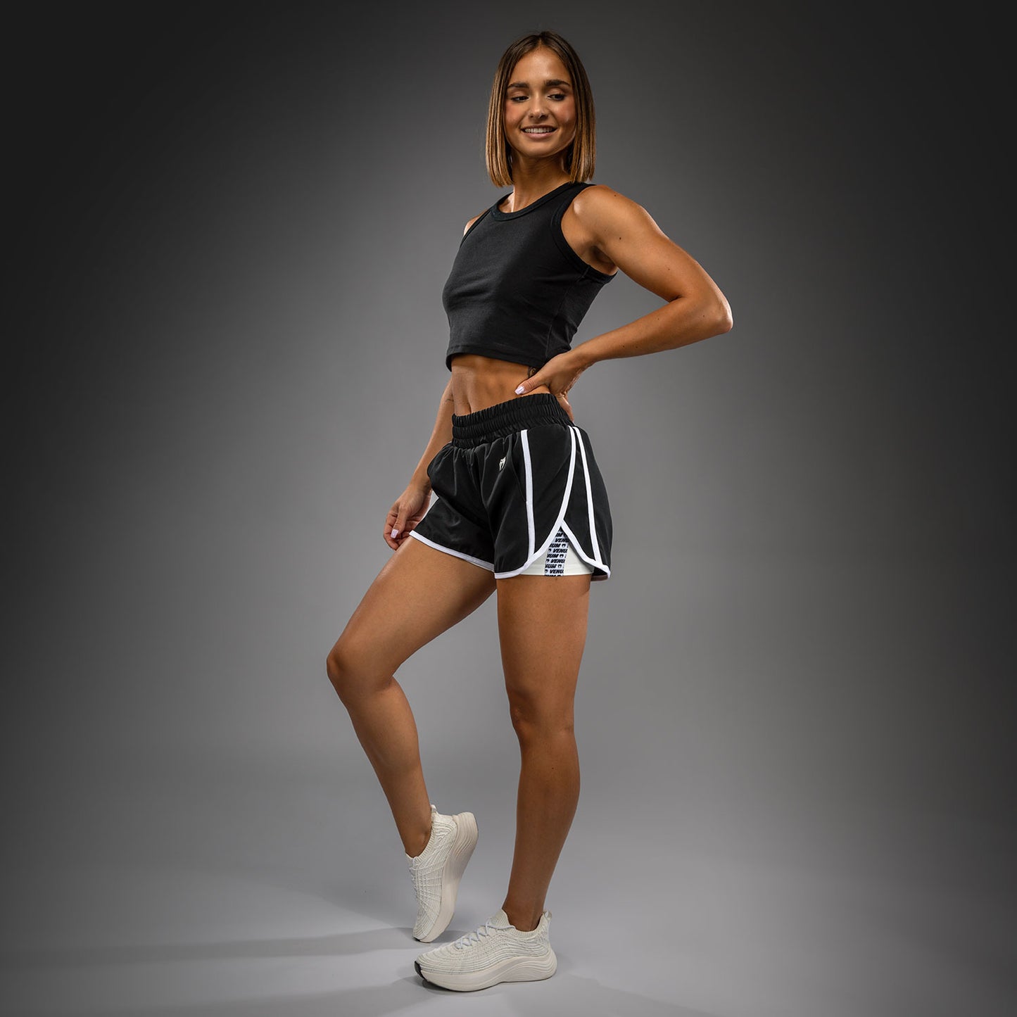 Venum Twilight Shorts da Allenamento da Donna - Nero/Bianco