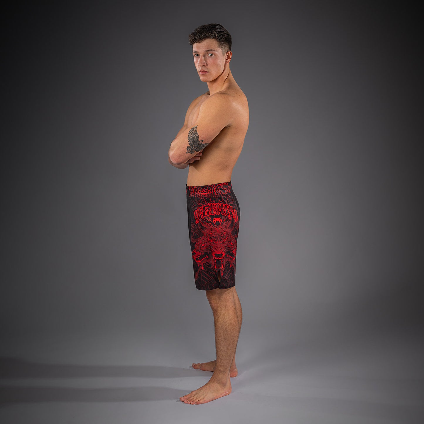 Venum Wolf Atak Pantaloncini da Combattimento – Nero/Rosso