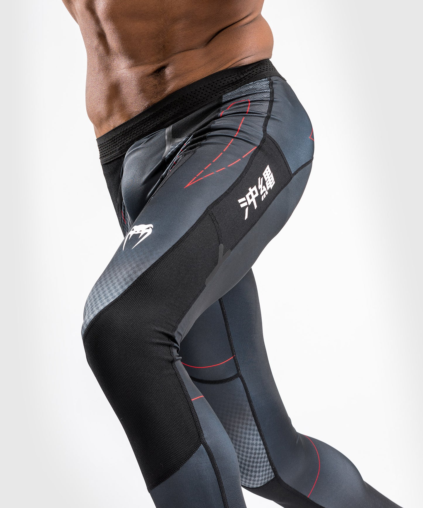 Pantaloni a compressione Venum Okinawa 3.0 - Nero/Rosso
