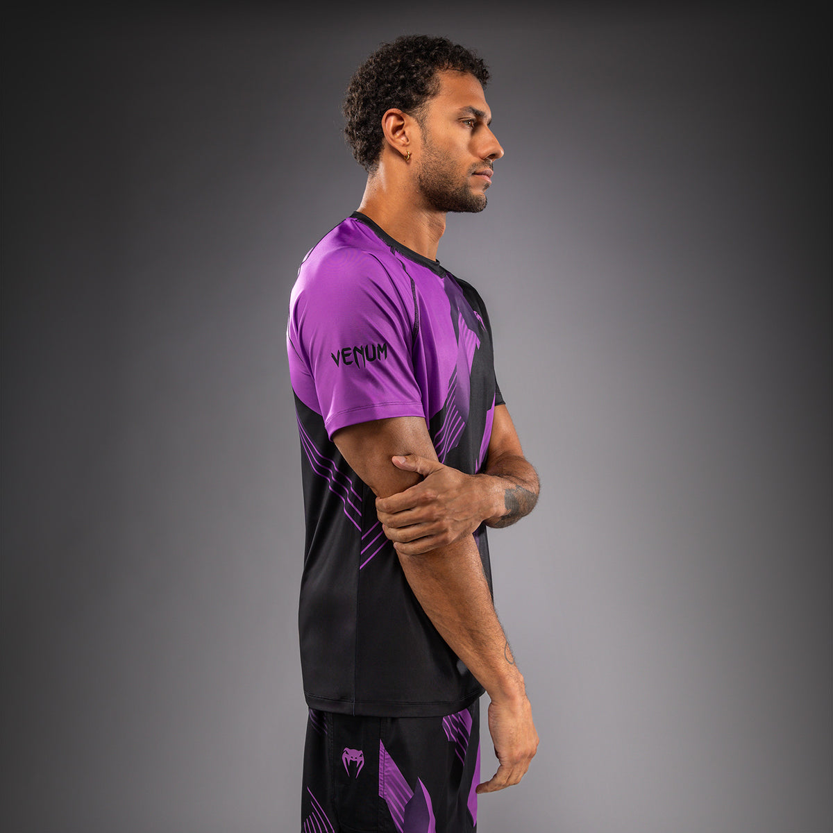 Venum No-Gi 6.0 Maglietta Dry Tech - Nero/Viola