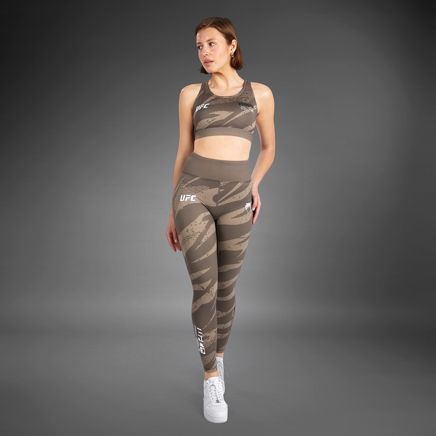 UFC Adrenaline by Venum Fight Week performance Leggings  - Desert Camo