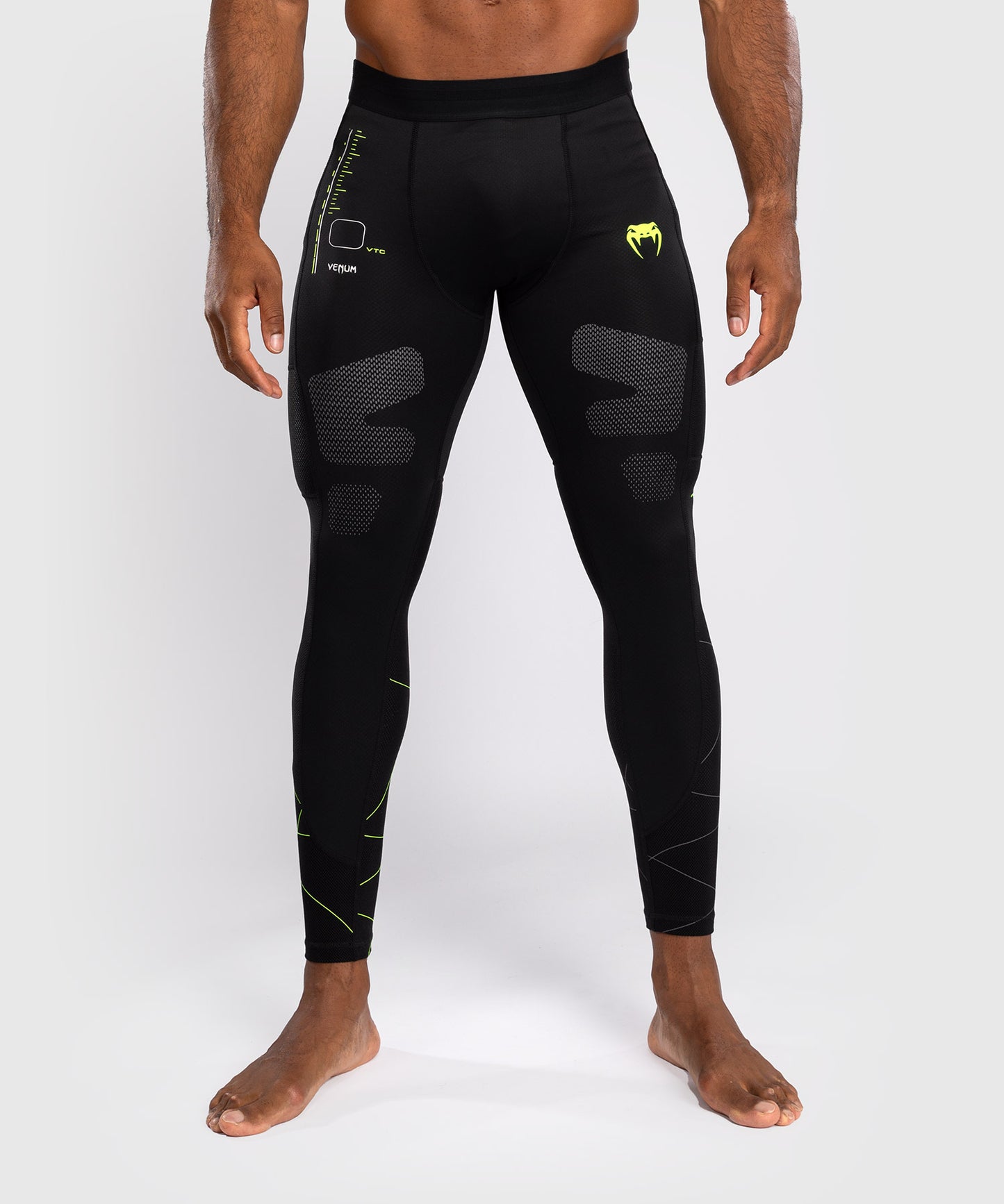 Venum Training Camp 4.0 Spats - Nero/Verde chiaro