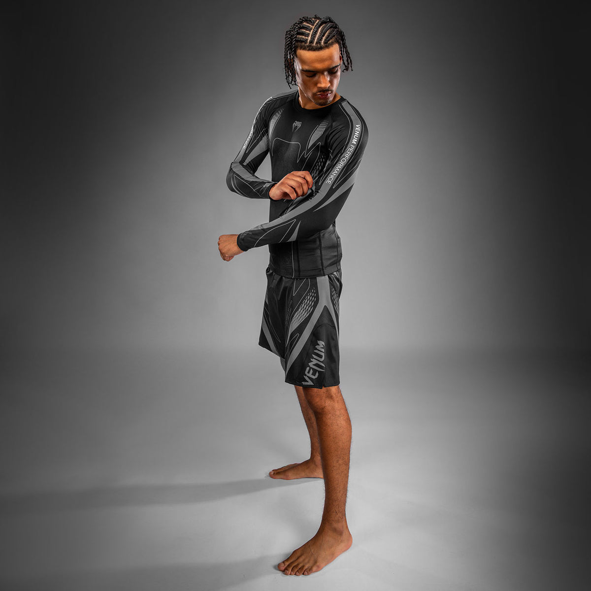 Venum Amazonia Reborn Maglia a compressione a maniche lunghe - Nero/Grigio