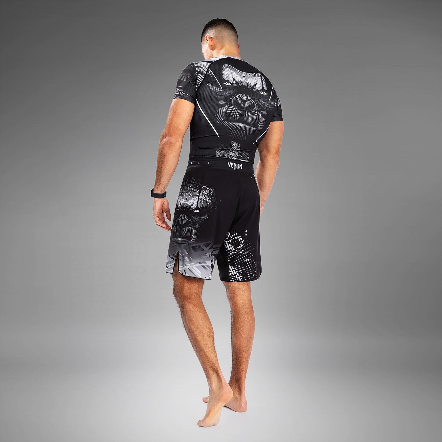 Venum Gorilla Jungle Pantaloncini da combattimento - Nero/Bianco