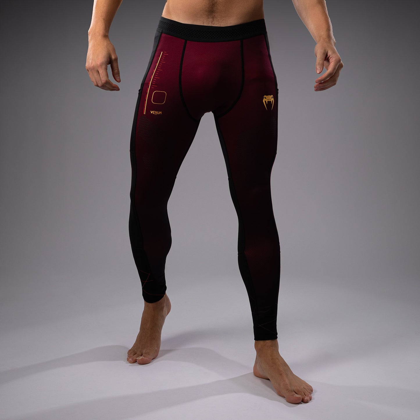 Venum Tactical XT Pantaloni a compressione - nero/bordeaux/oro