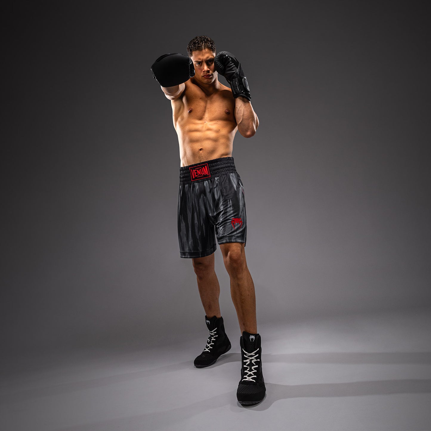 Venum Demon Pantaloncini da Boxe - Nero/Grigio