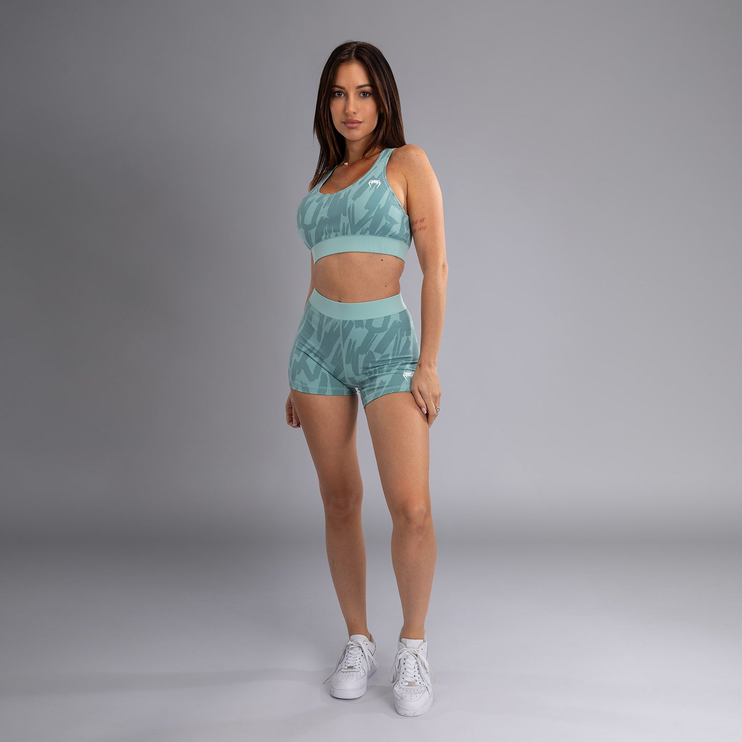 Venum Graffiti Shorts a Compressione da Donna - Aqua