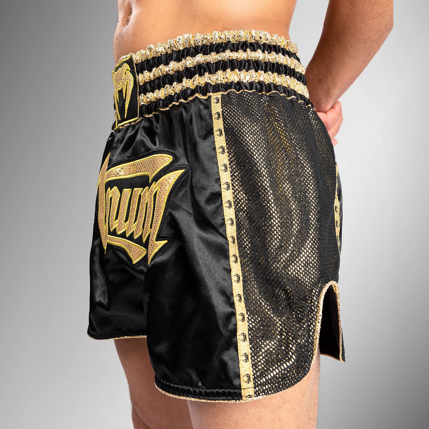 Venum Absolute 2.0 Pantaloncini da Muay Thai - Neri/Oro