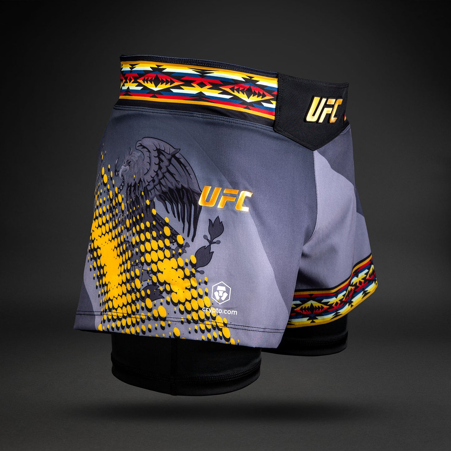 UFC Unrivaled by Venum Julianna Peña Pantaloncini corti da combattimento da donna - Nero