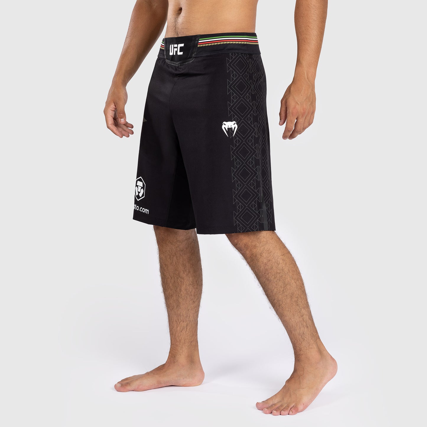 Noche UFC by Venum Authentic Fight Night Pantaloncini da combattimento da uomo - Taglio lungo - Neri