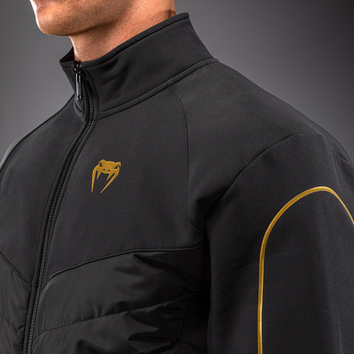 Venum Paddock Giacca softshell - Nero/Oro