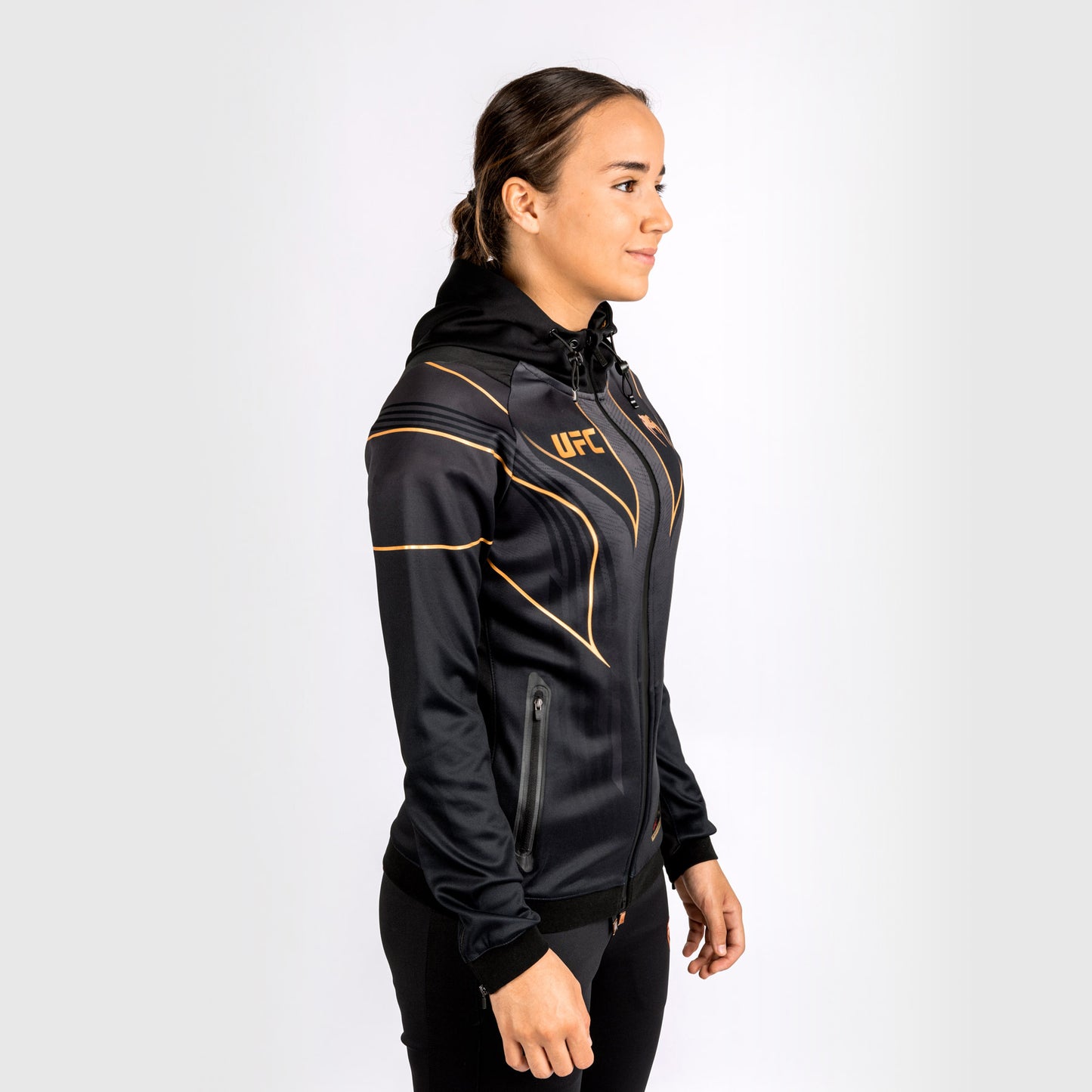 Felpa con cappuccio UFC Venum personalizzata Authentic Fight Night 2.0 Donna - Champion