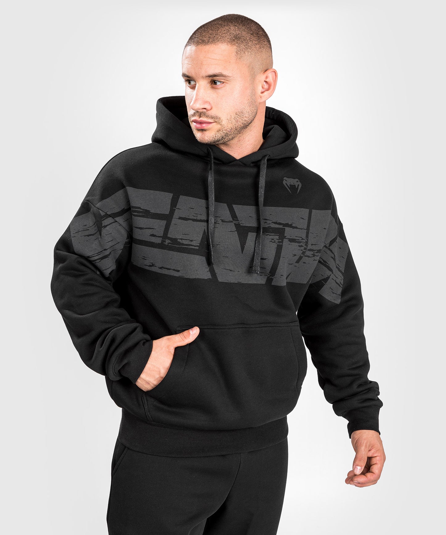 VENUM CONNECT XL FELPA CON CAPPUCCIO - VESTIBILITÀ OVERSIZE - NERO