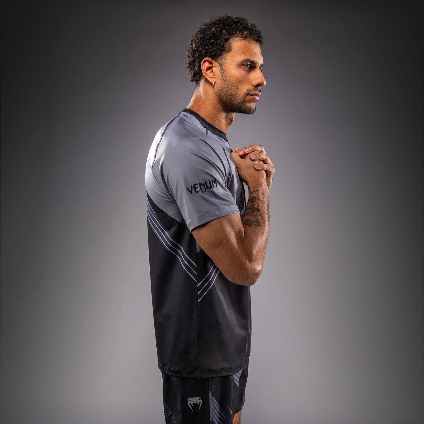 Venum No-Gi 6.0 Maglietta Dry Tech - Nero/Grigio