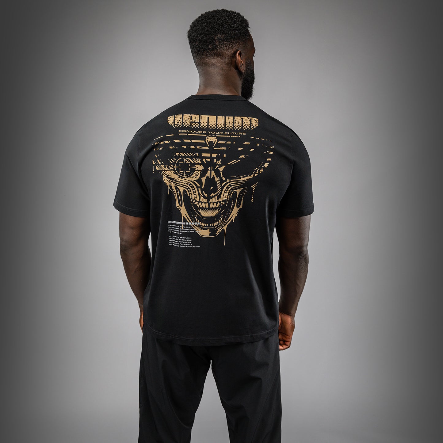 Venum Invader T-Shirt - Nero/Sabbia