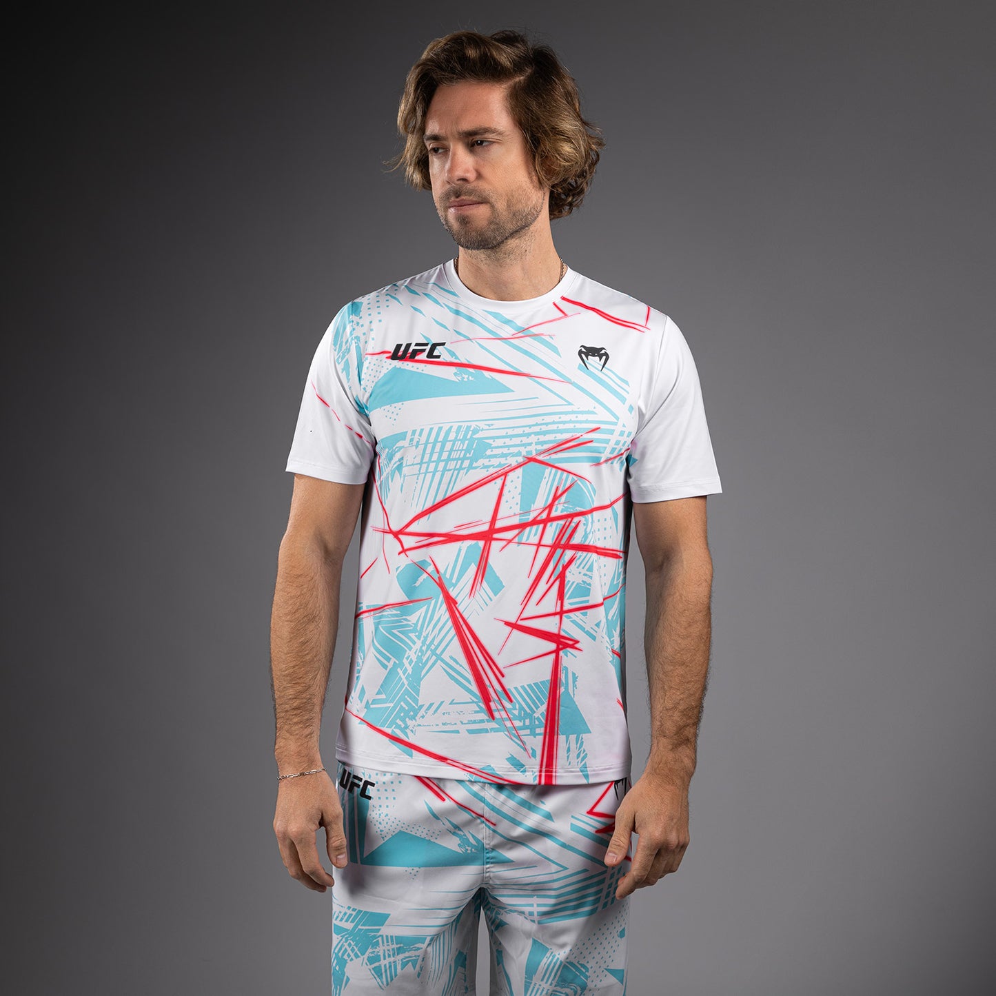 UFC Fusion By Venum Miami Edition Fight Week Maglietta Dry-Tech da uomo - Bianchi
