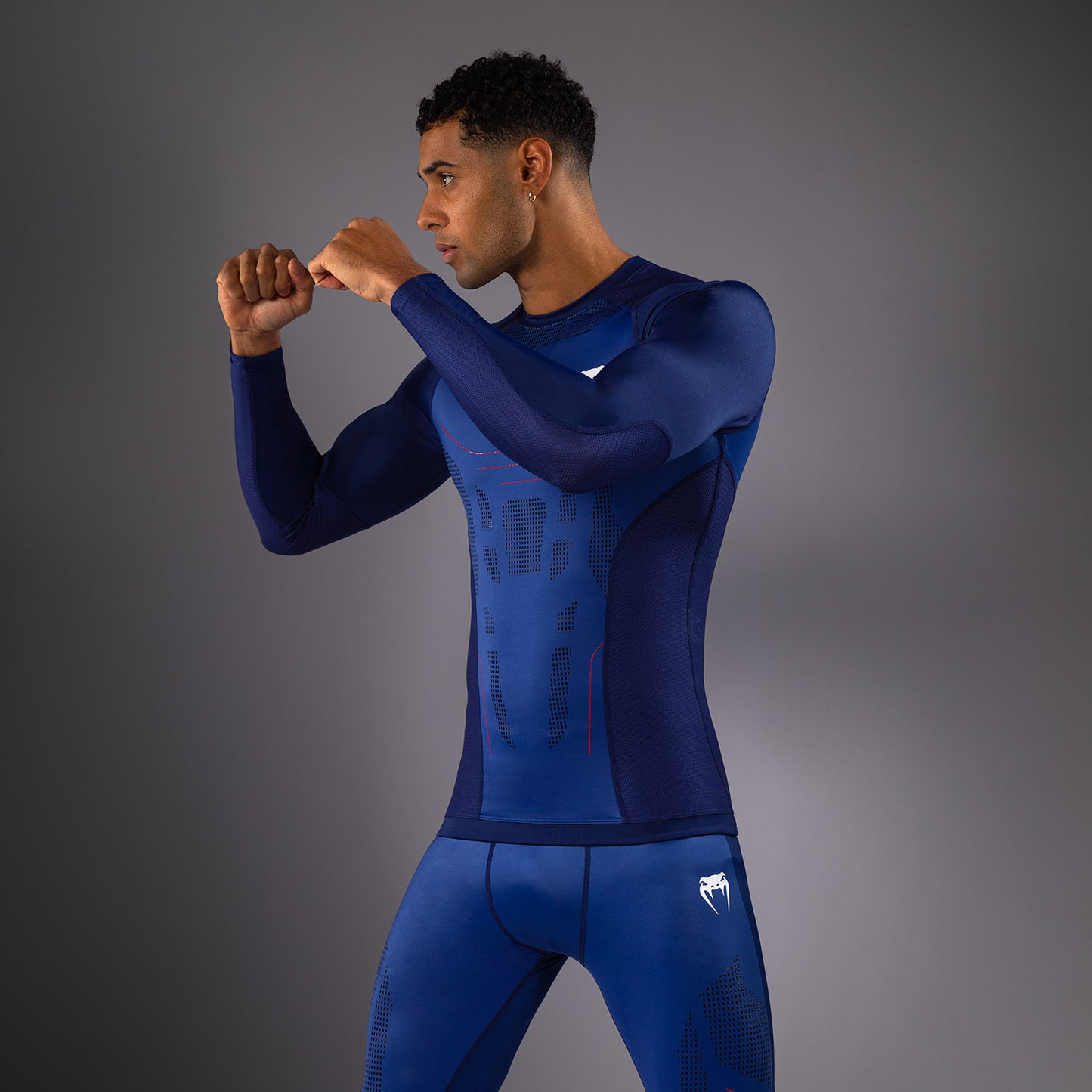 Venum Technical 3.0 Rashguard a Maniche Lunghe - Blu Notte