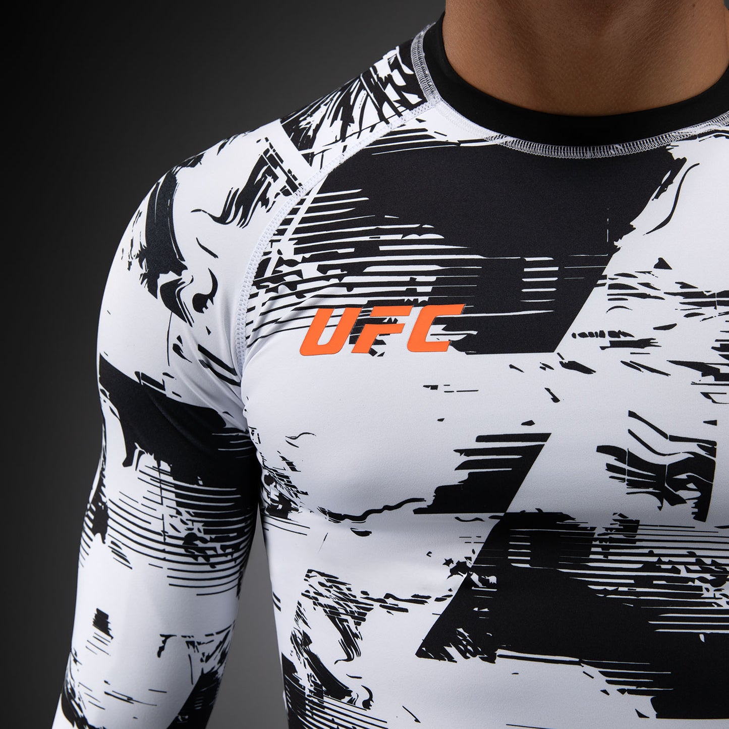 UFC Zenith by Venum Authentic Fight Week Rashguard maniche lunghe Performance Uomo - Bianco