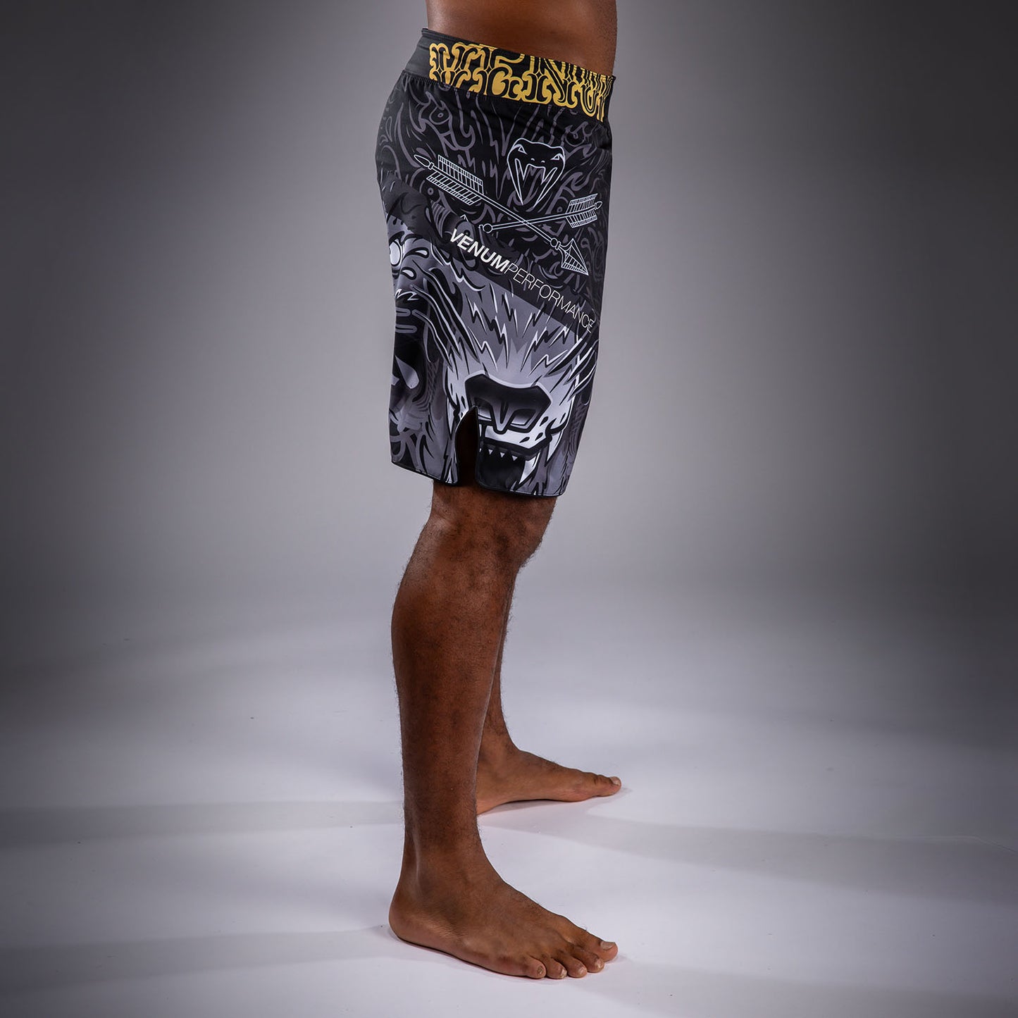 Venum Wolf Atak Pantaloncini da Combattimento – Nero/Grigio