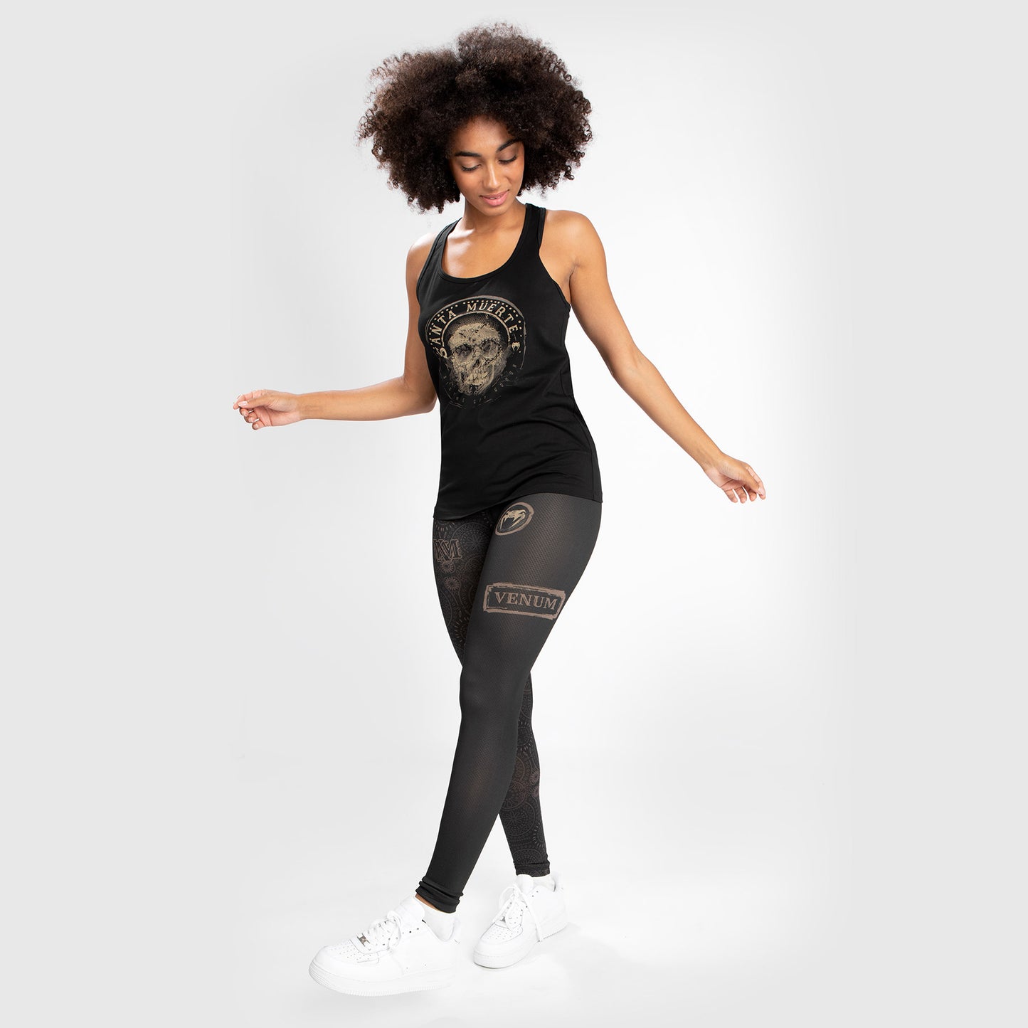 Venum Donna Santa Muerte Dark Side - Canotta - Nera/Marrone