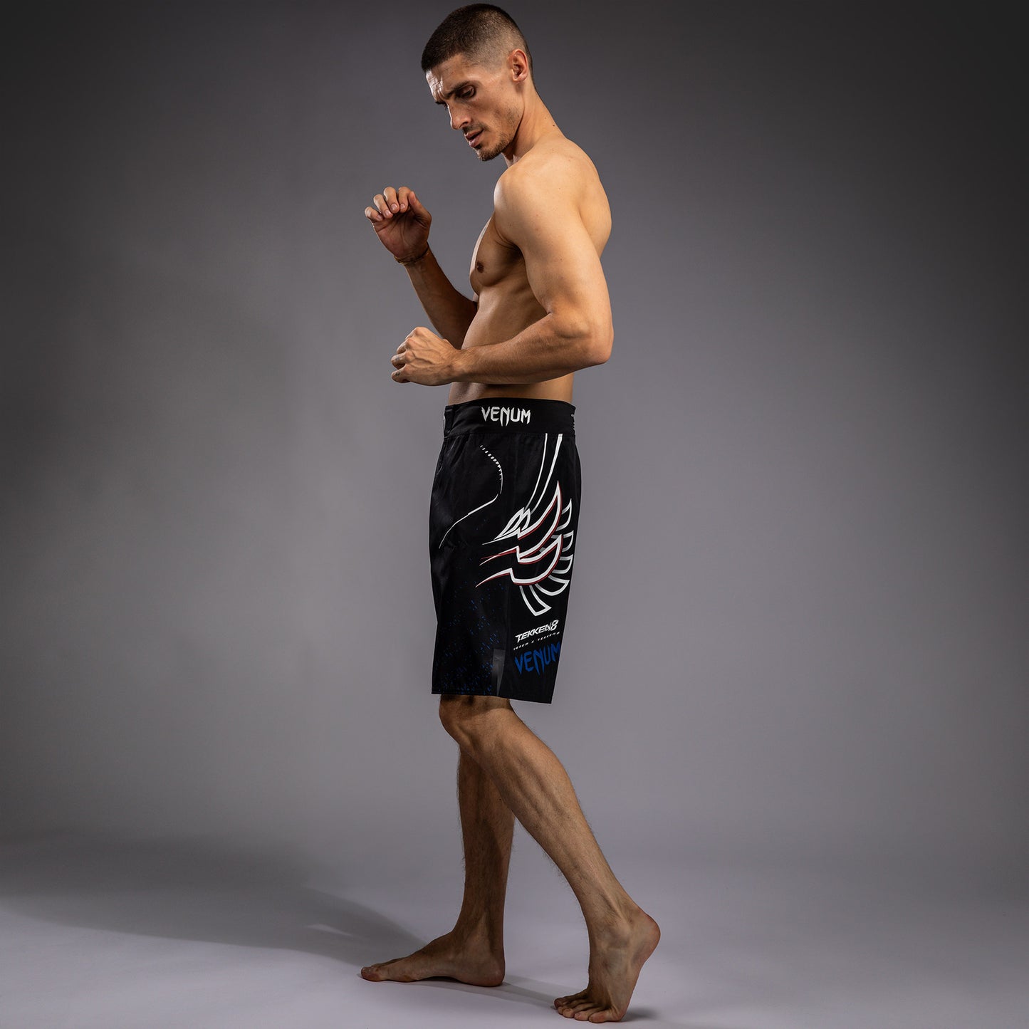 Venum x TEKKEN 8 - Jin Kazama Pantaloni da Combattimento - Blu/Nero/Bianco