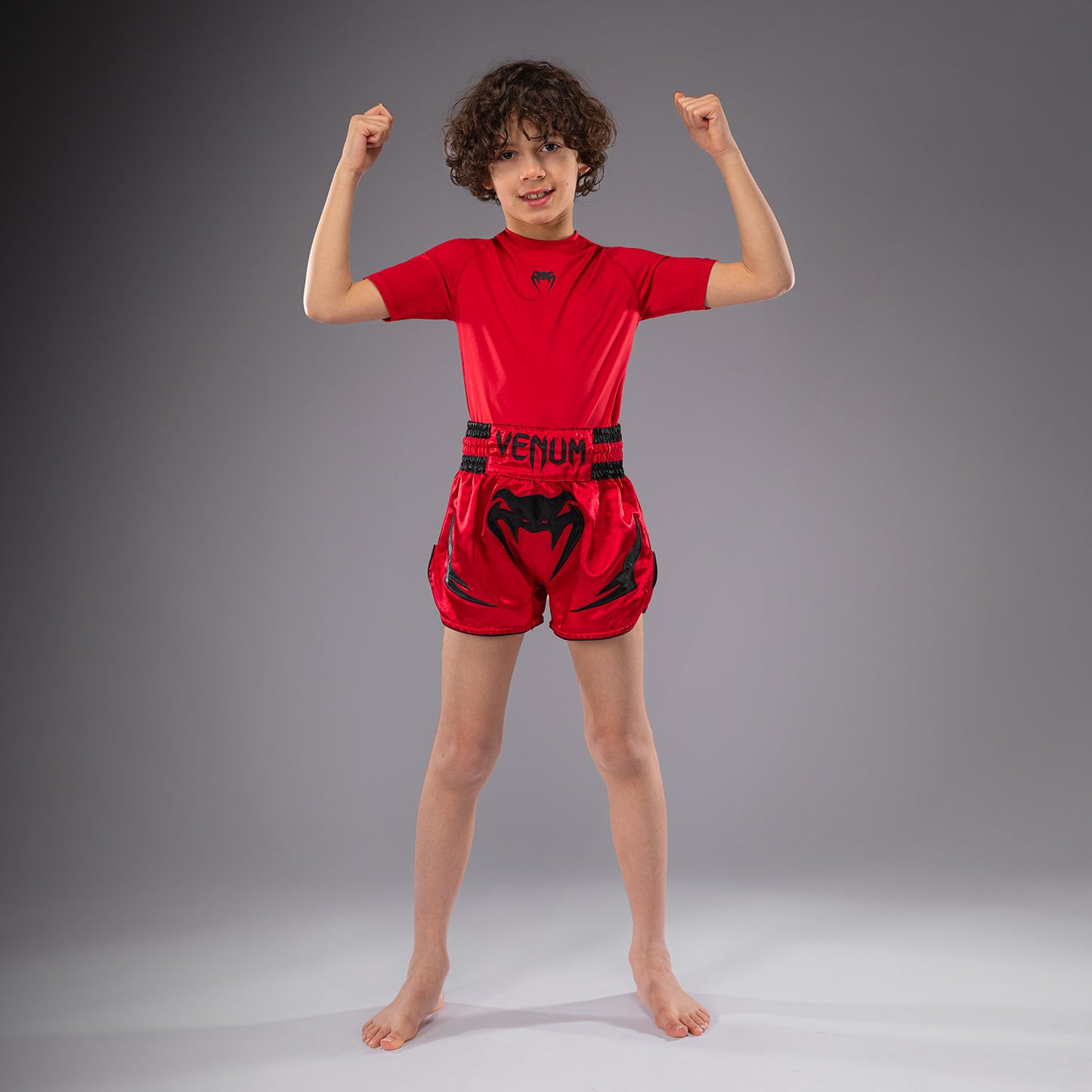 Venum Inferno Pantaloni Thai per Bambini - Rosso Ciliegia