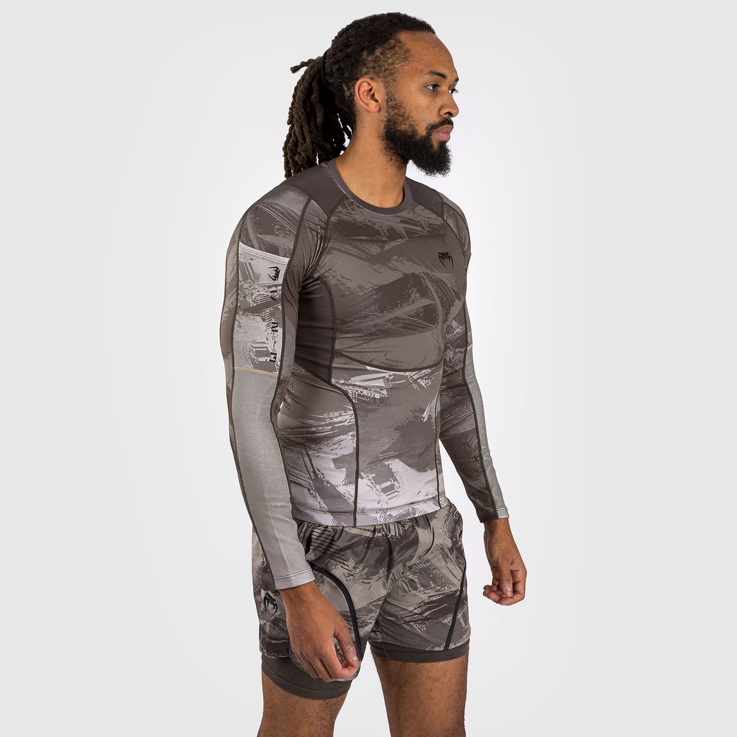 Venum Electron 3.0 Rashguard a maniche longhe - Sabbia
