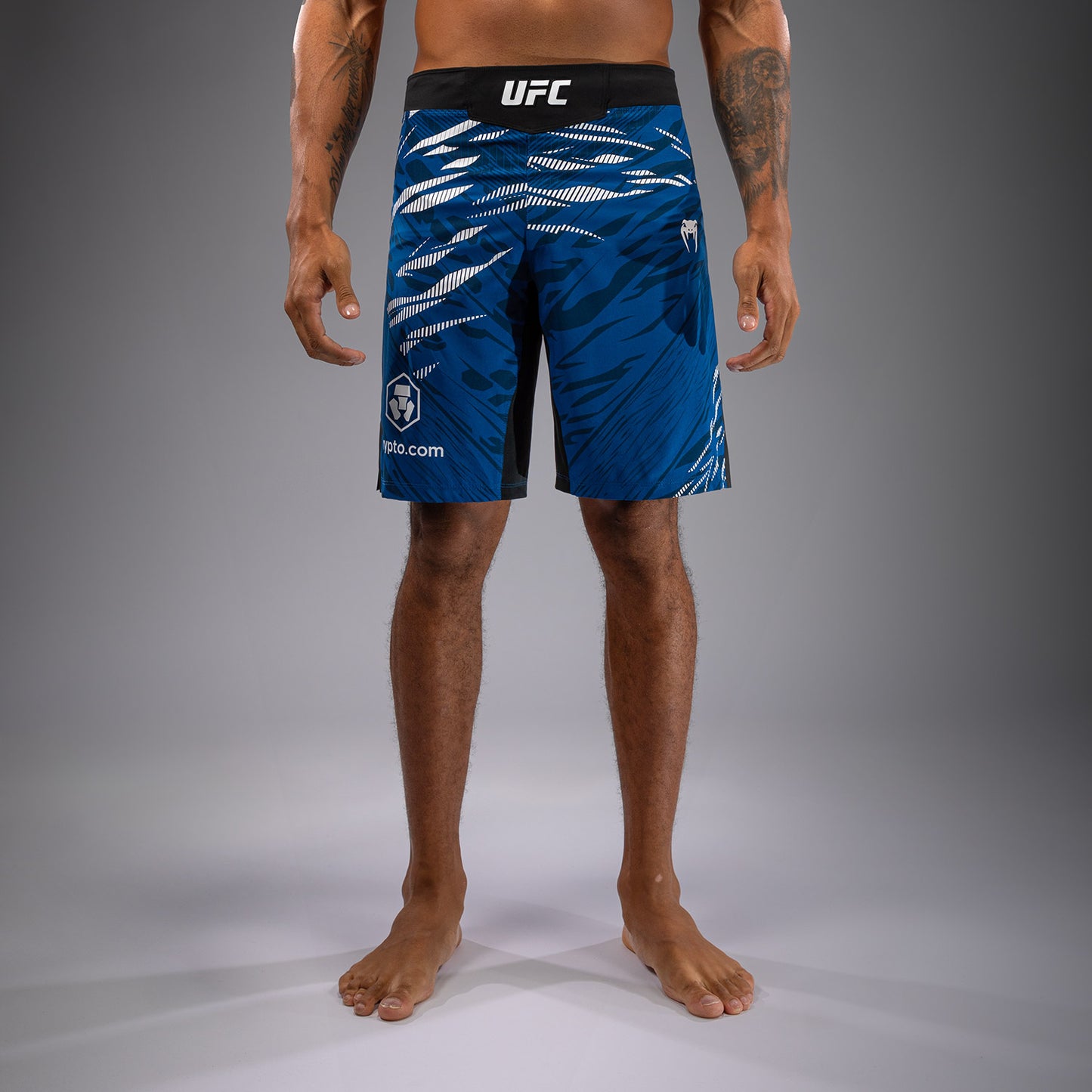 UFC Fusion by Venum Authentic Fight Night Shorts da Lotta per Uomo - Fit Largo - Blu