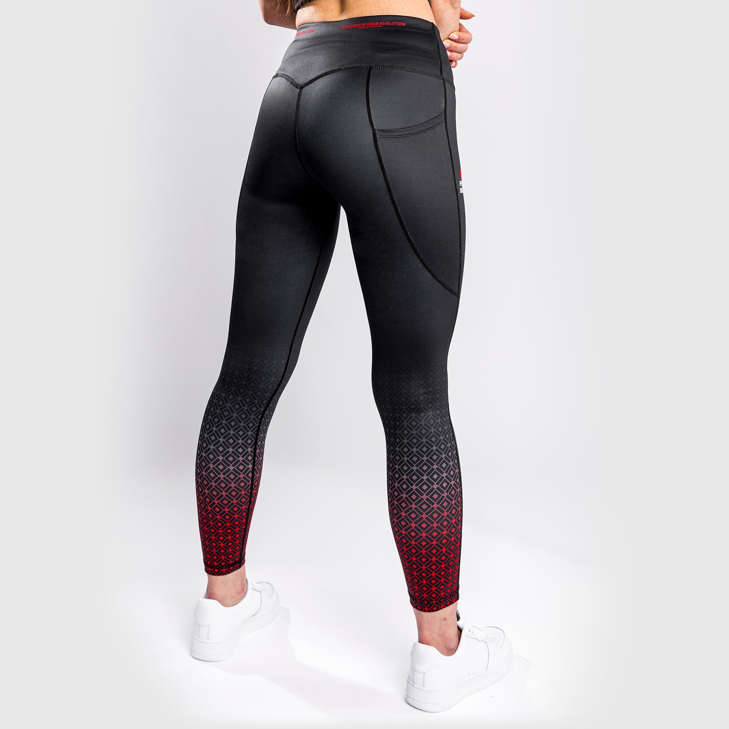 Leggings Venum UFC Performance Institute - Nero/Rosso