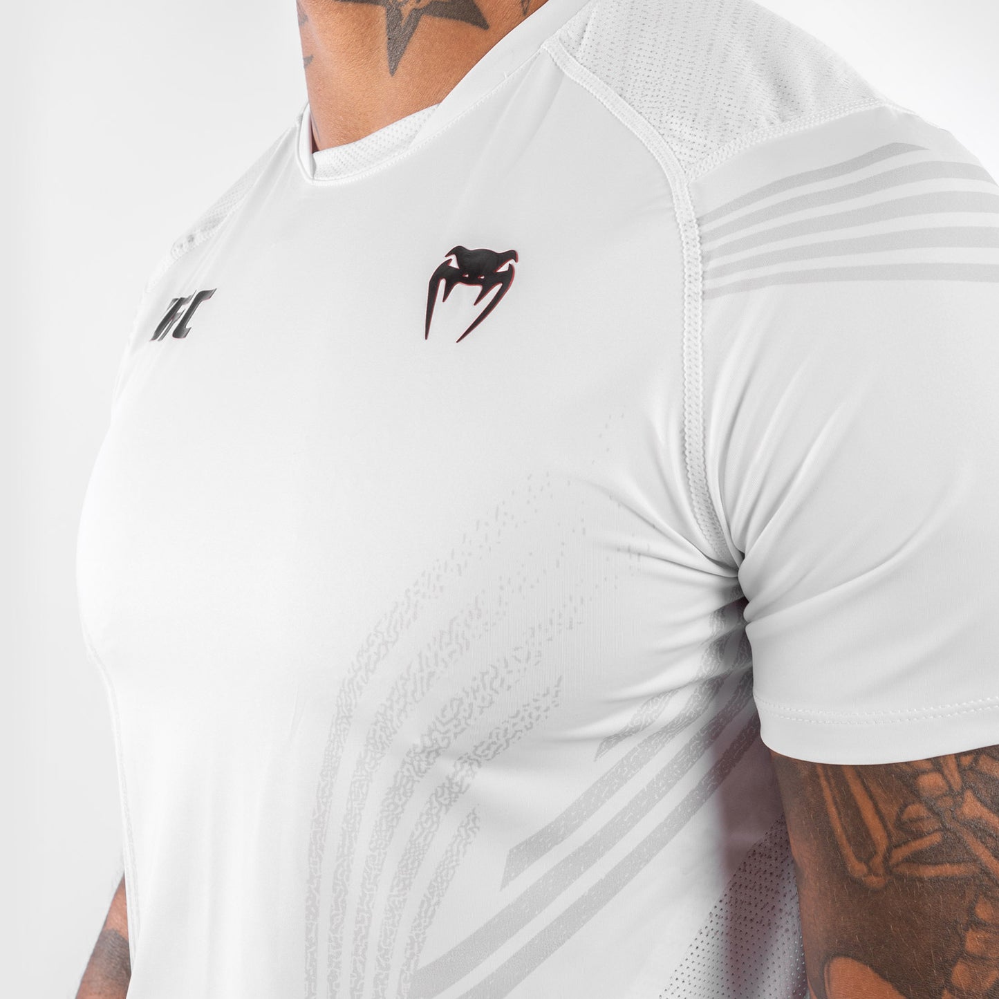 Maglia Tecnica Uomo Personalizzata UFC Venum Authentic Fight Night - Bianco