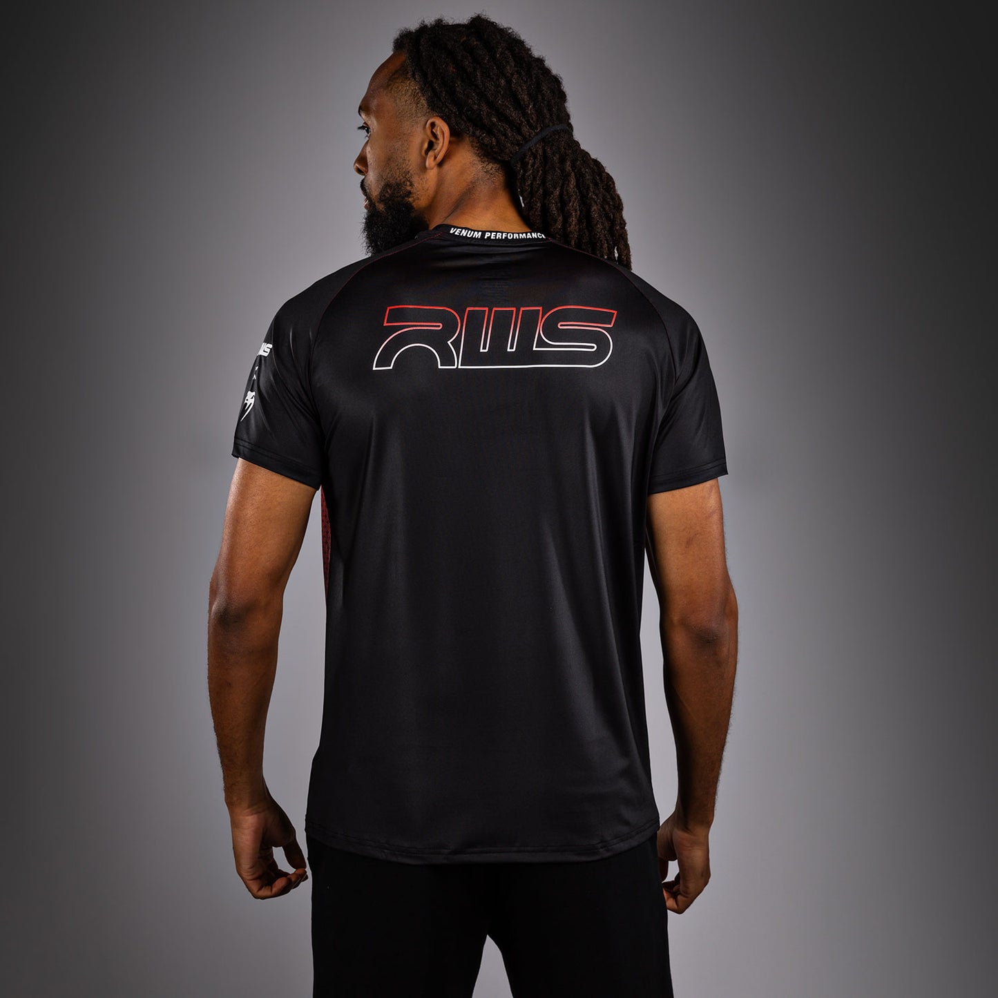 Venum x RWS 2.0 T-Shirt Dry-Tech Uomo – Nero/Rosso