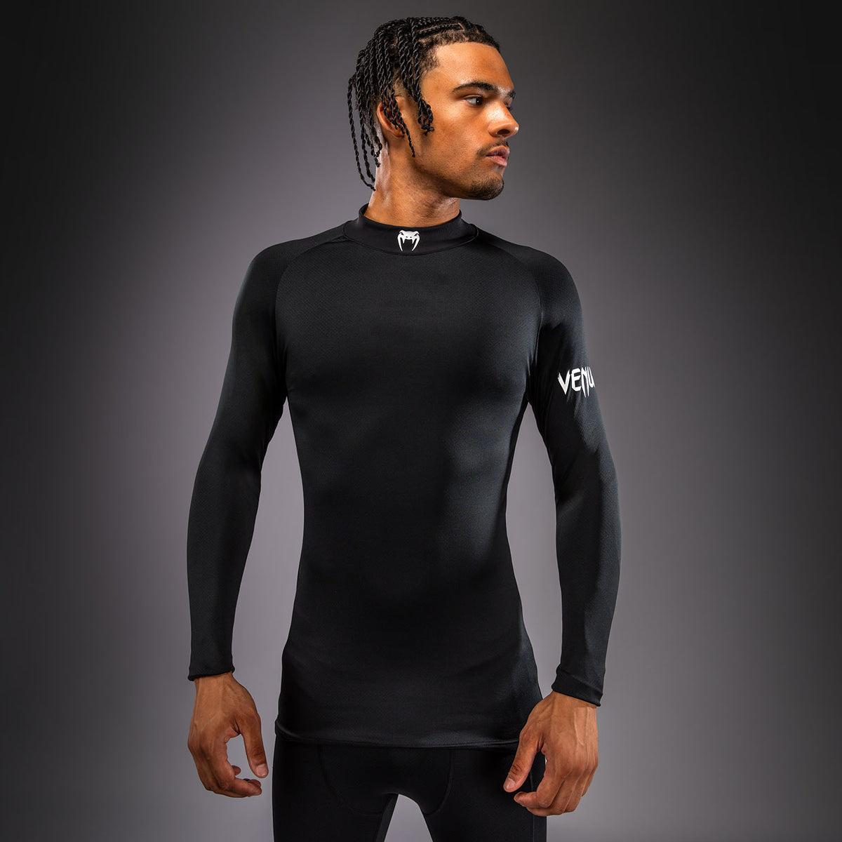 Venum MX Basics T-shirt a maniche lunghe - Nero/Bianco