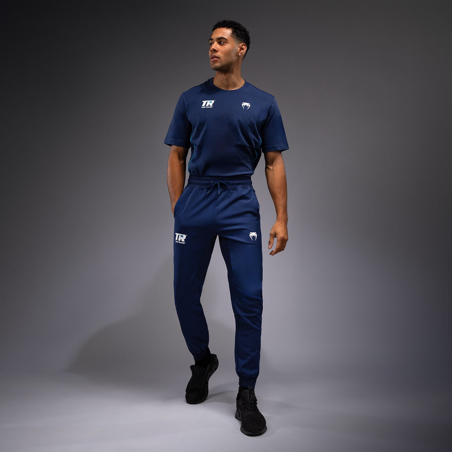 Venum x Top Rank Original Joggers Performance da Uomo - Blu Navy